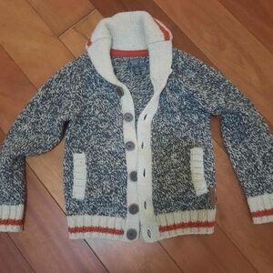 Roots Child’s Cabin Cardigan Sweater, Size5-6 years